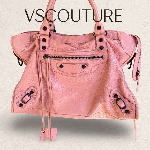 💗 Authentic Balenciaga Classic City Bag – Pink Lambskin 🖤 - Picture 1 of 7